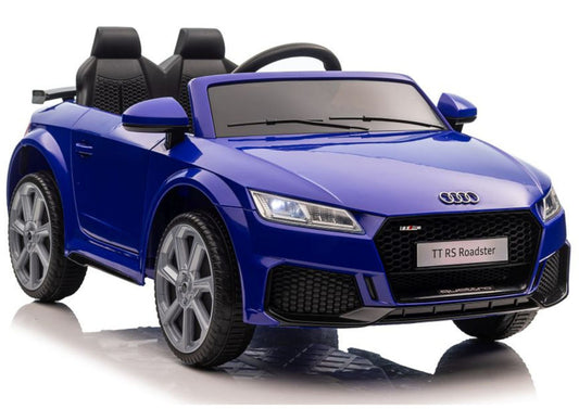 Carro elétrico Audi TTRS azul escuro