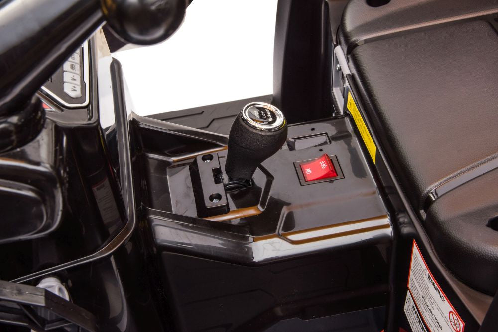 Trator elétrico com reboque Hercules amarelo 24V