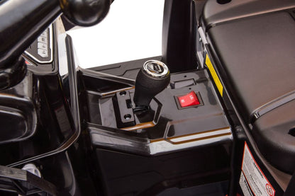 Trator elétrico com reboque Hercules amarelo 24V