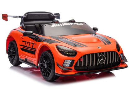 Carro elétrico Mercedes AMG GT3 laranja