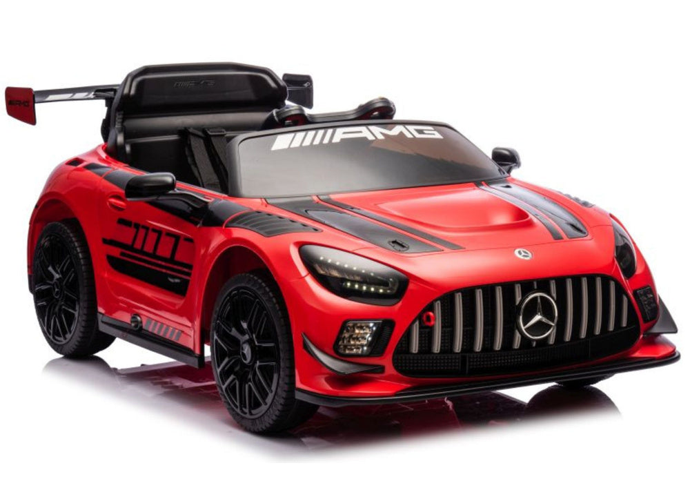 Carro elétrico Mercedes AMG GT3 vermelho