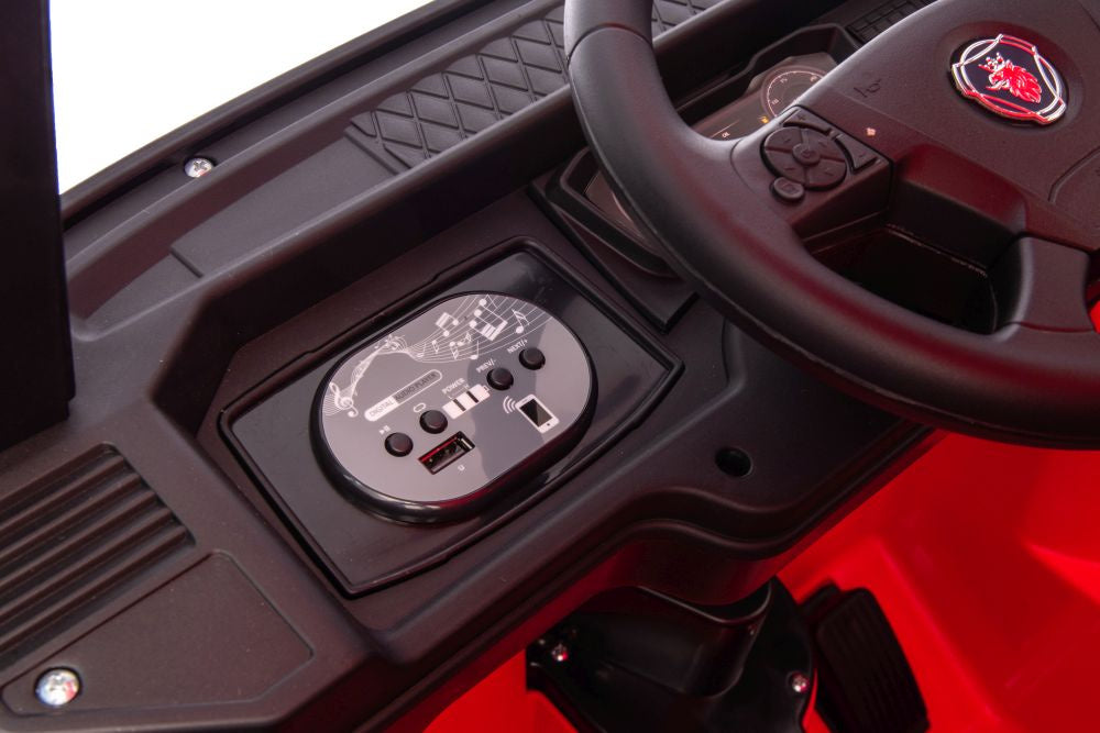 Carro elétrico Scania 500R HL698 vermelho 4x4