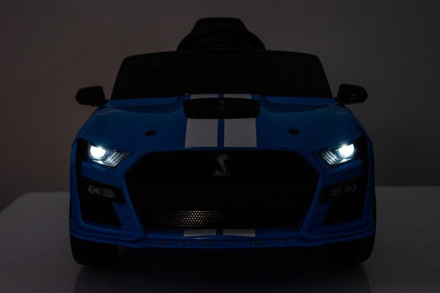 Carro elétrico Ford Mustang GT500 Shelby azul