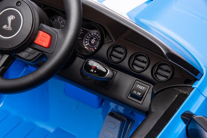 Carro elétrico Ford Mustang GT500 Shelby azul