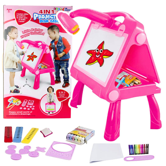 Quadro de pé com projetor giz e marcador