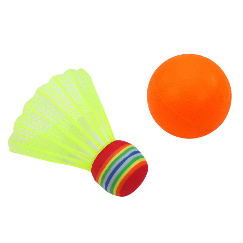 Raquetes de badminton infantis animais amarelo e rosa