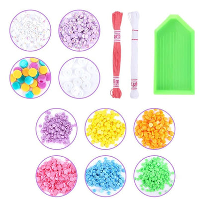 Kit de pulseiras com diamantes e corações