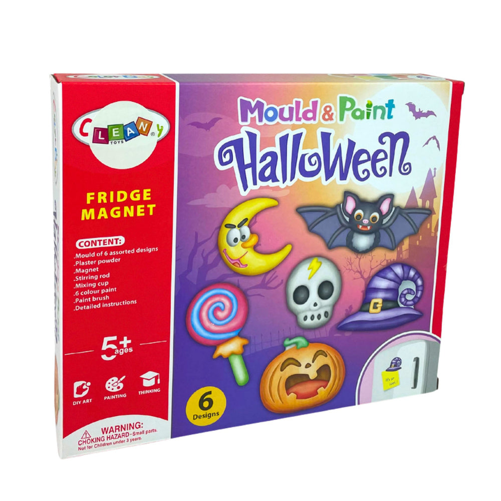 Kit gesso Halloween ímanes abóbora
