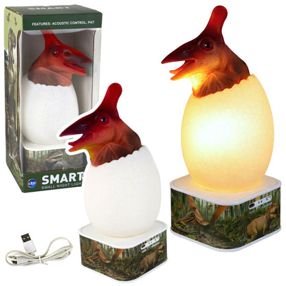 Lâmpada Ovo Dinossauro Pterossauro LED Micro USB