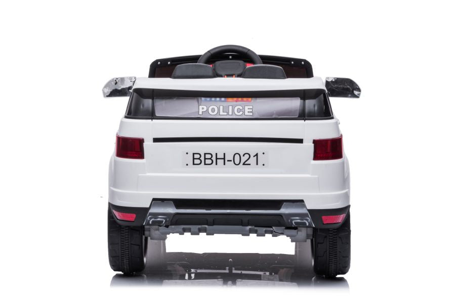 Carro elétrico polícia BBH-021 branco