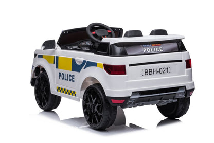 Carro elétrico polícia BBH-021 branco