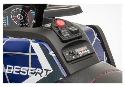 Quadriciclo elétrico XMX607 azul aranha