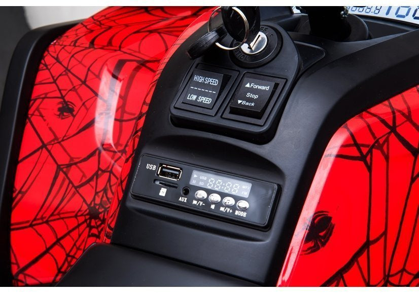 Quadriciclo elétrico XMX607 vermelho aranha