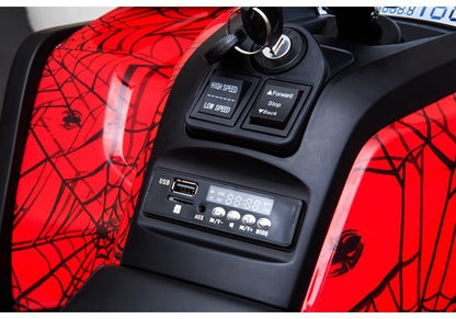 Quadriciclo elétrico XMX607 vermelho aranha