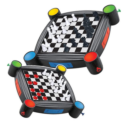 Conjunto jogos 7 em 1 damas xadrez escadas