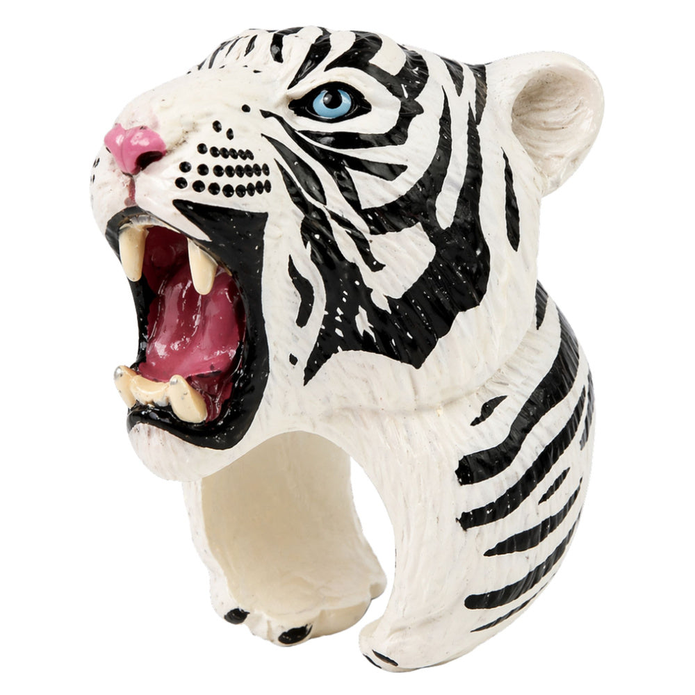 Anel educativo Animais tigre branco