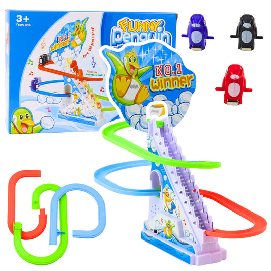 Pista corrida pinguins com luz e som