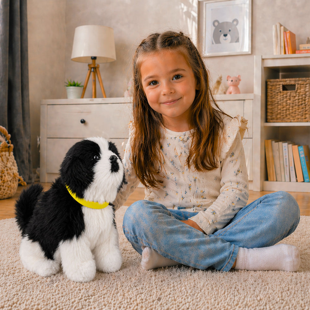 Cão peluche Border Collie interativo