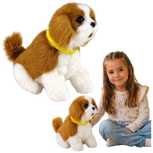 Cão peluche Cavalier interativo funções toque