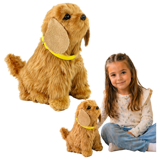 Cão peluche Cocker Spaniel interativo funções toque