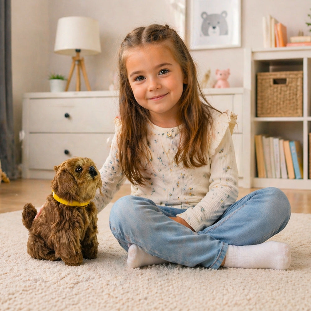 Cão peluche interativo funções toque