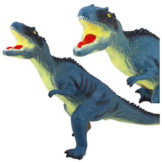 Grande dinossauro tiranossauro azul com som