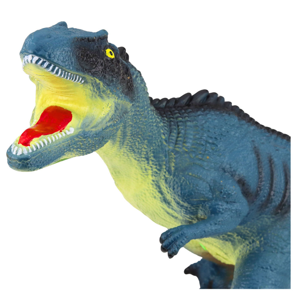 Grande dinossauro tiranossauro azul com som