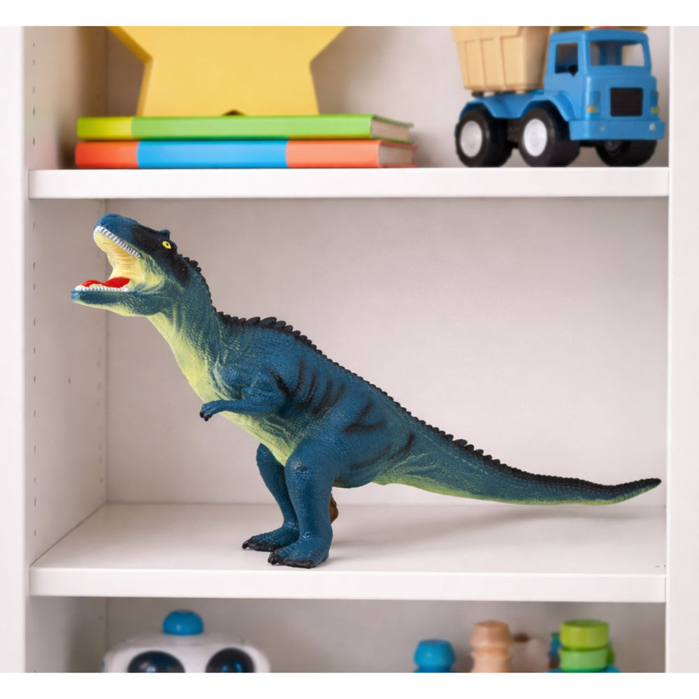 Grande dinossauro tiranossauro azul com som