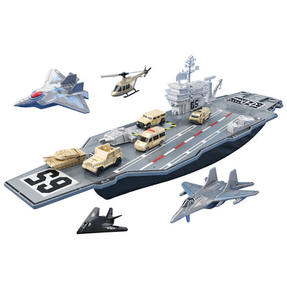 Porta-Aviões Militar Grande com Veículos 70cm