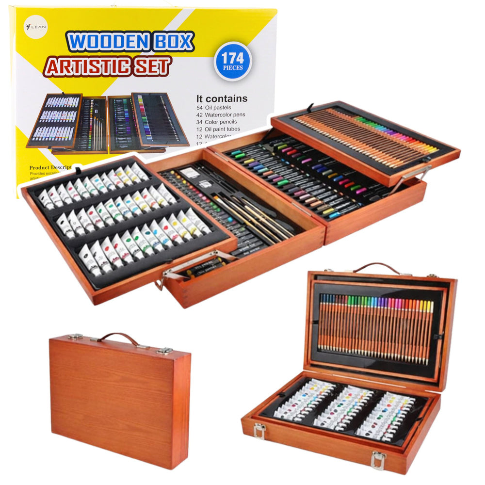 Conjunto pintura profissional mala madeira 174 peças