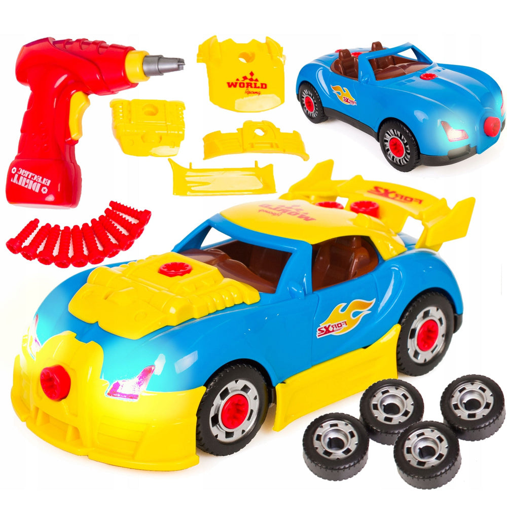 Conjunto construir carro DIY infantil