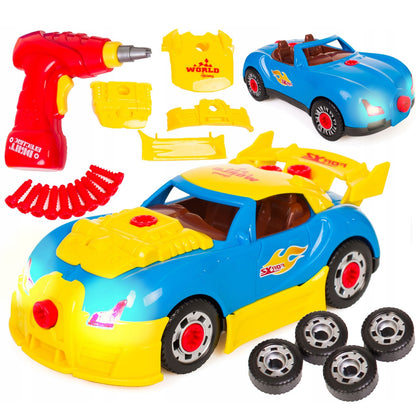 Conjunto construir carro DIY infantil