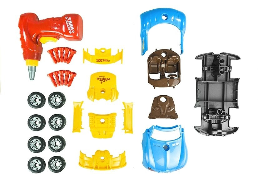 Conjunto construir carro DIY infantil