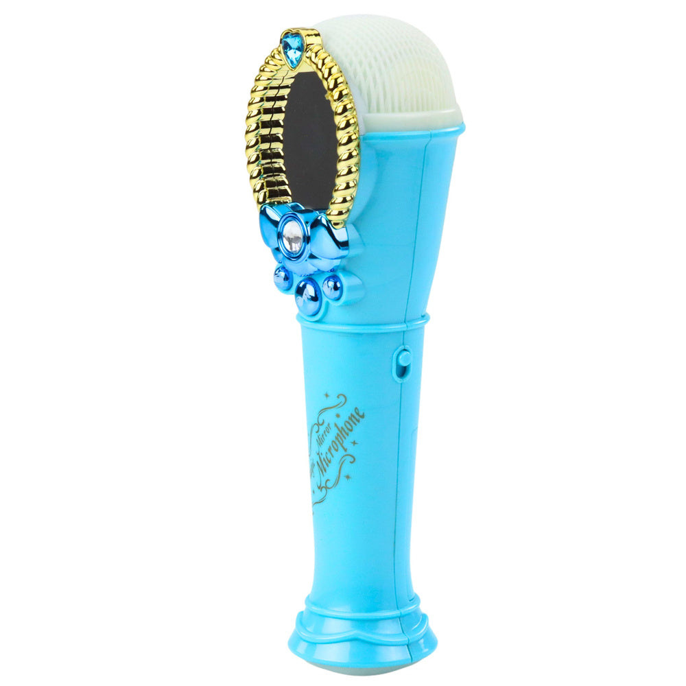 Espelho mágico com microfone azul USB luz