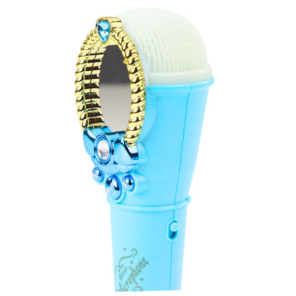 Espelho mágico com microfone azul USB luz