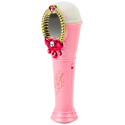 Espelho mágico com microfone rosa USB luz