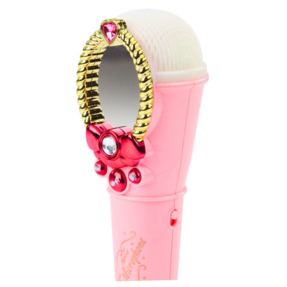 Espelho mágico com microfone rosa USB luz