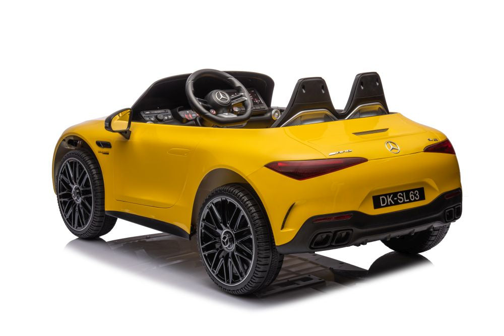 Carro Elétrico Mercedes AMG SL63 Amarelo Pintado