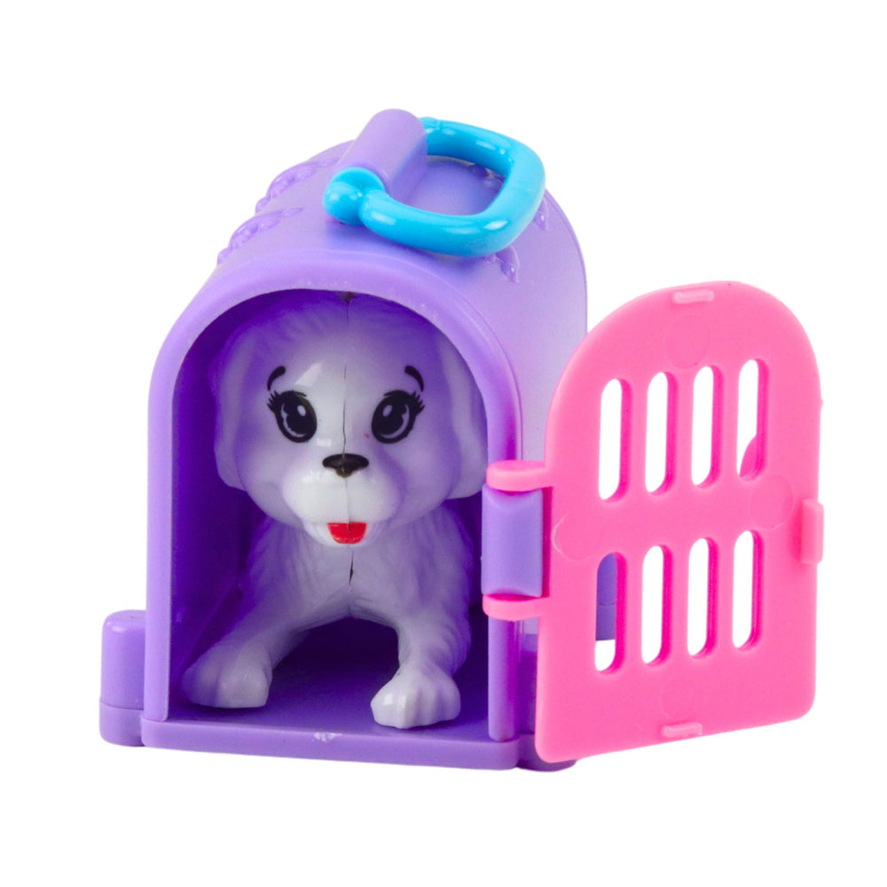 Mini Boneca com Carrinho Kitty Rosa