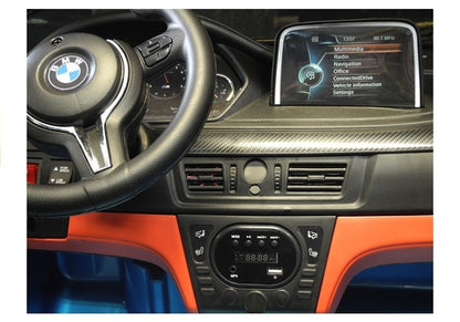 Carro elétrico infantil BMW X6M azul pintado novo