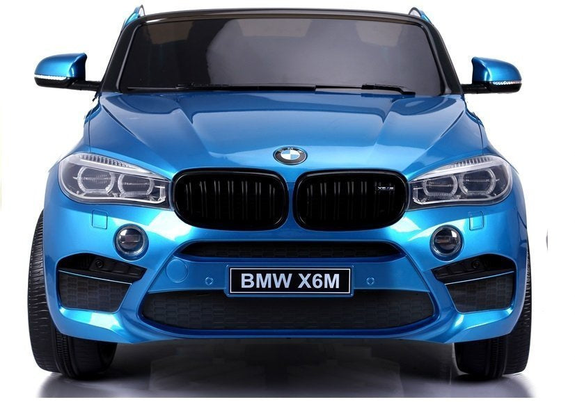 Carro elétrico infantil BMW X6M azul pintado novo