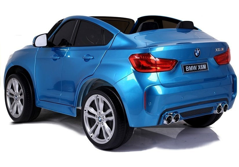 Carro elétrico infantil BMW X6M azul pintado novo