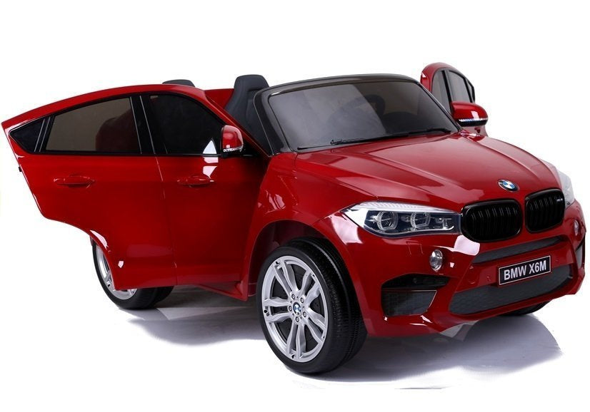 Carro elétrico infantil BMW X6M vermelho pintado novo