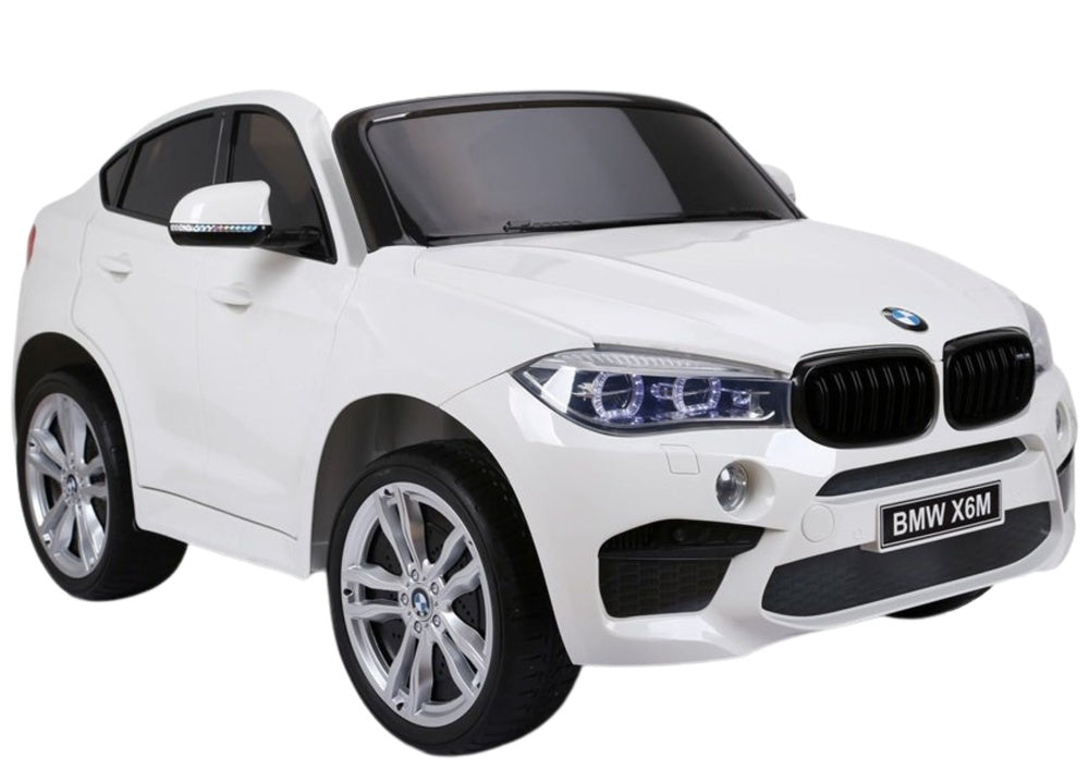 Carro elétrico infantil BMW X6M branco novo