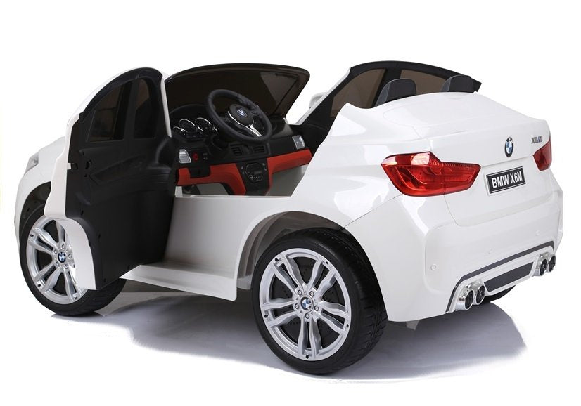 Carro elétrico infantil BMW X6M branco novo