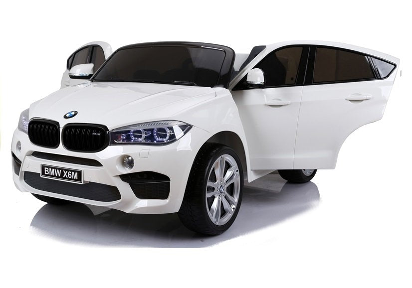 Carro elétrico infantil BMW X6M branco novo