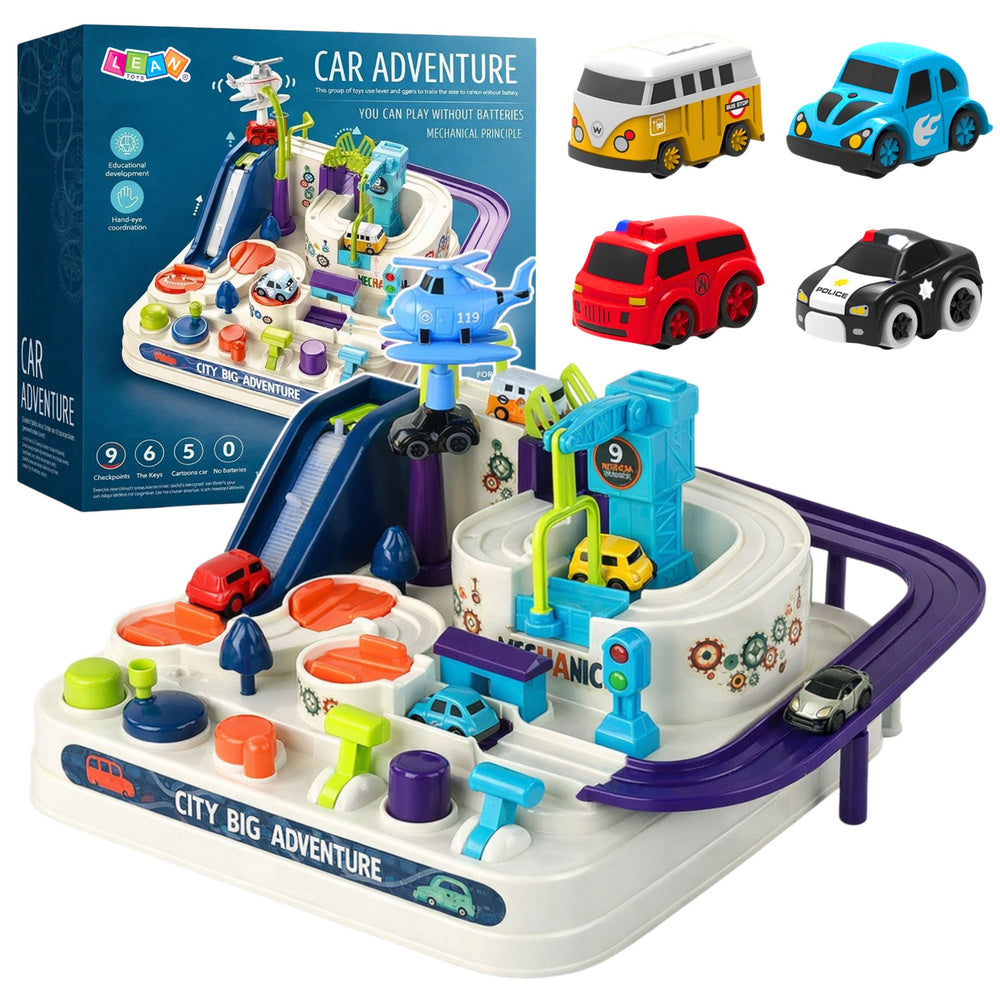 Pista obstáculos estacionamento interativo 4 carros