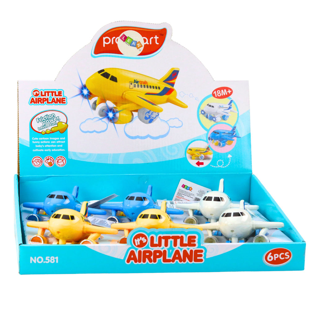 Avião com movimento luz som 3 cores