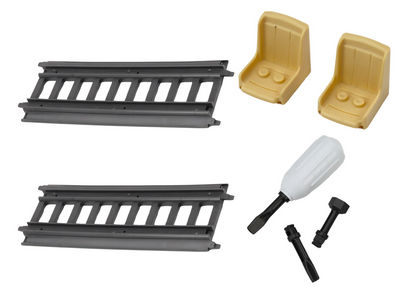 Comboio passageiros com trilhos DIY luz e som