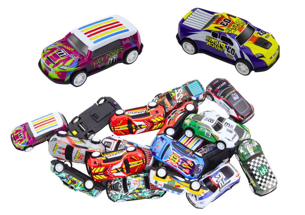 Conjunto de carros em mala 25 peças com tapete de estradas